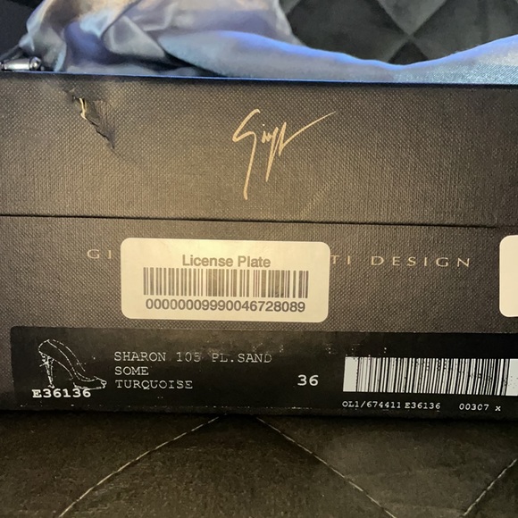 Giuseppe Zanotti Sharon 105 Turquoise / Royal Blue - Picture 12 of 12